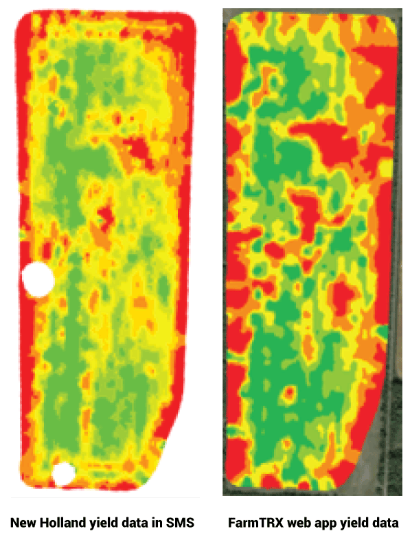 Two yield maps from Casson Farms
